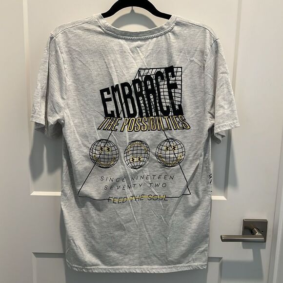 SMILEY WORLD EMBRACE THE POSSIBILITIES TEE T SHIRT Mens Medium,SMILEY FACE - Picture 4 of 7